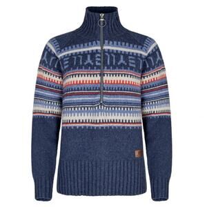 Elevenate Women's Davos Zip Knit Lambswool 1/4 Zip Sweater Size Medium